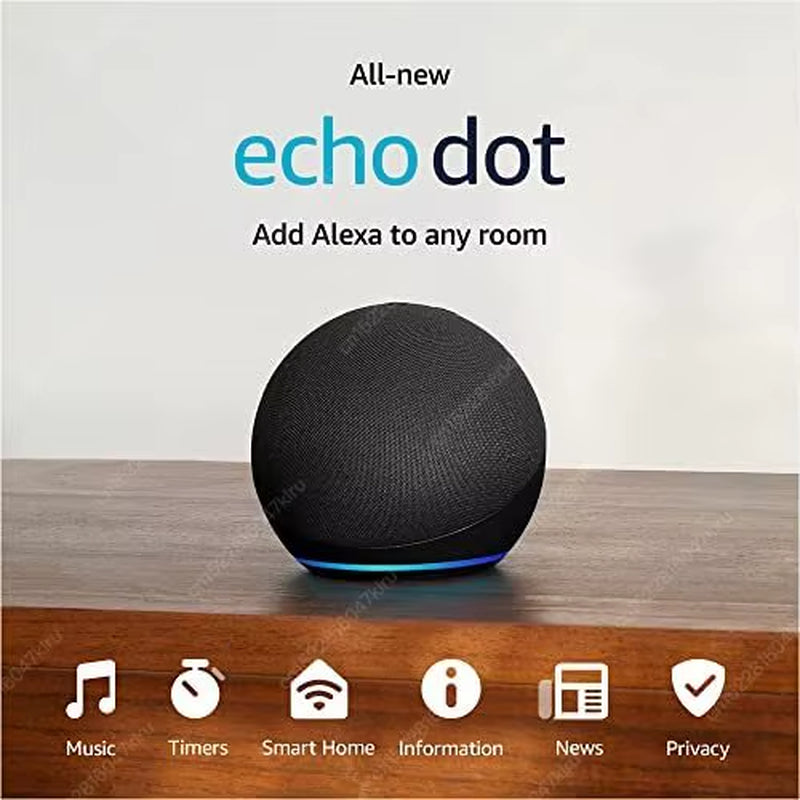 Original Echo Dot 5Th Generation Smart Speaker Wifi Sound Alexa Clock Children