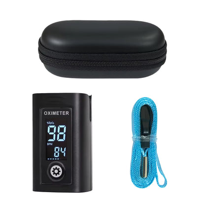 Bluetooth Finger Pulse Oximeter Sleep Monitoring with Alarm Blood Oxygen (Sp02) Heart Rate Saturation Internal Storage Log Data