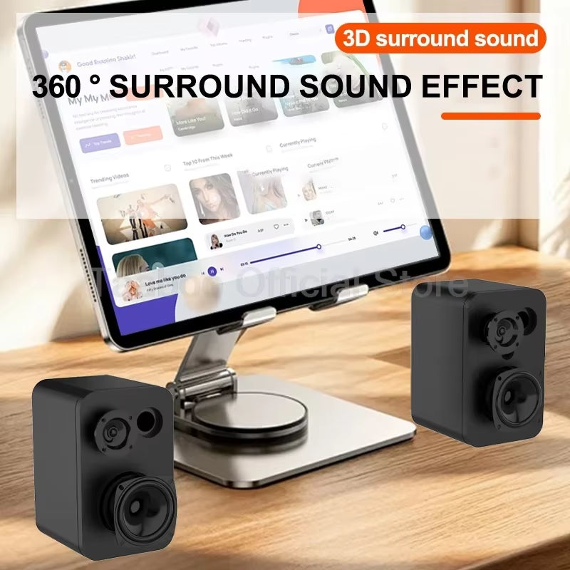 3Inch Bluetooth Speaker 40W Active Speakers 360 Echo Sound System Hifi Audio Optical USB AUX for Gamer Home Theater Computer