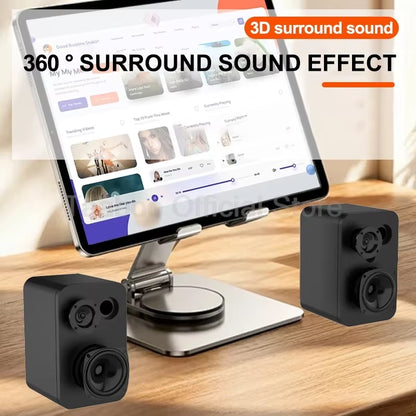3Inch Bluetooth Speaker 40W Active Speakers 360 Echo Sound System Hifi Audio Optical USB AUX for Gamer Home Theater Computer